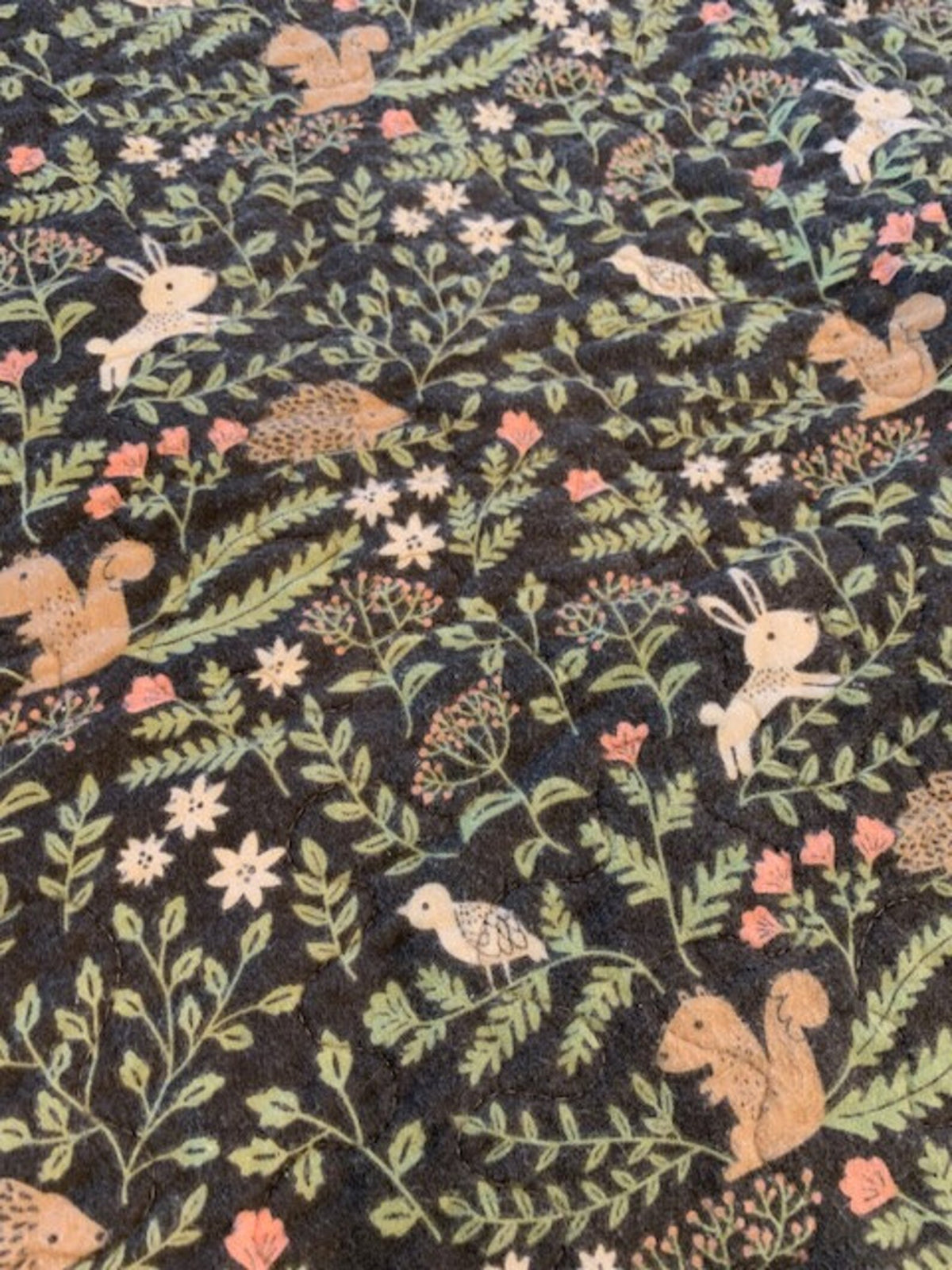 Forest Baby Quilt – Handmade Woodland Flannel Quilt